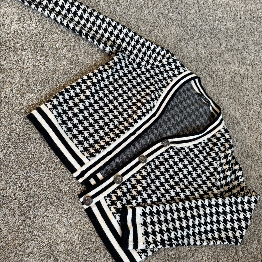 Cyrus Monochrome Knit Cardigan